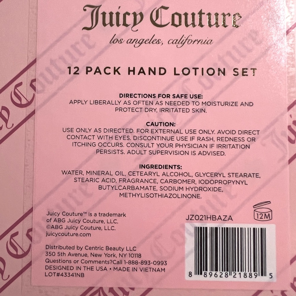Juicy Couture Los Angeles NWT Assortment of 12 Mini Hand lotion Collection Set - Picture 11 of 12